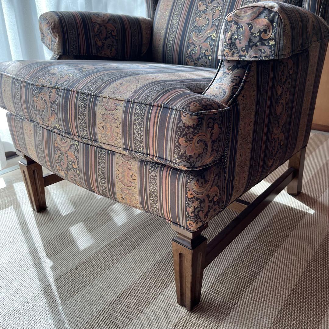 た64【美品】カリモク domani 1人掛けソファ アームチェア ドマーニ