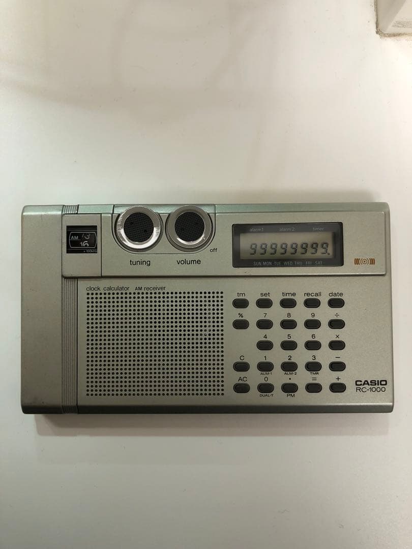 CASIO RC-1000 ラジオ 電卓のみ動作確認
