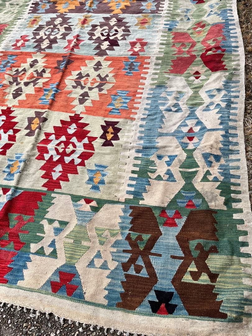 オールドキリム　ラグ　1930s ヴィンテージ　アンティーク