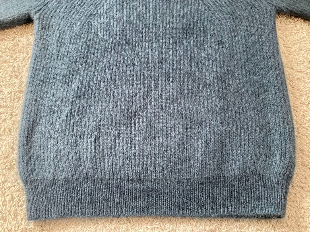 BATONER バトナー ニット セーター モヘア モヘヤ ウール ブルー
