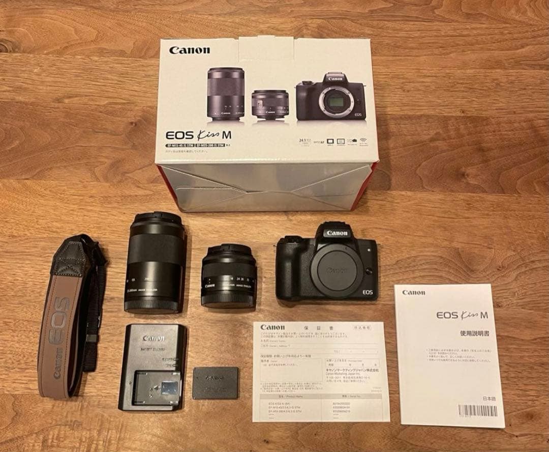Canon キャノン EOS kiss M ダブルレンズ キット