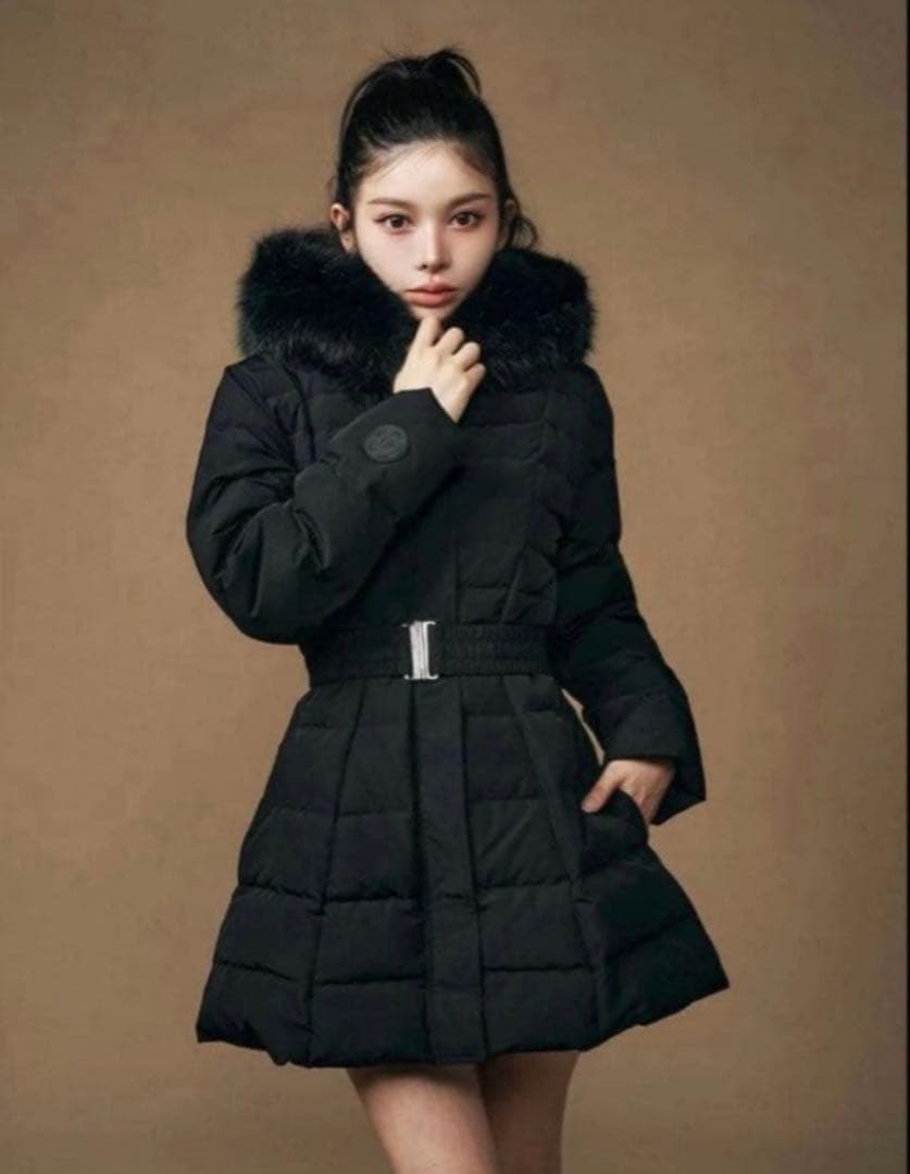 【新品タグ付】Darich ダーリッチ　レディミディダウンコート　M ブラック