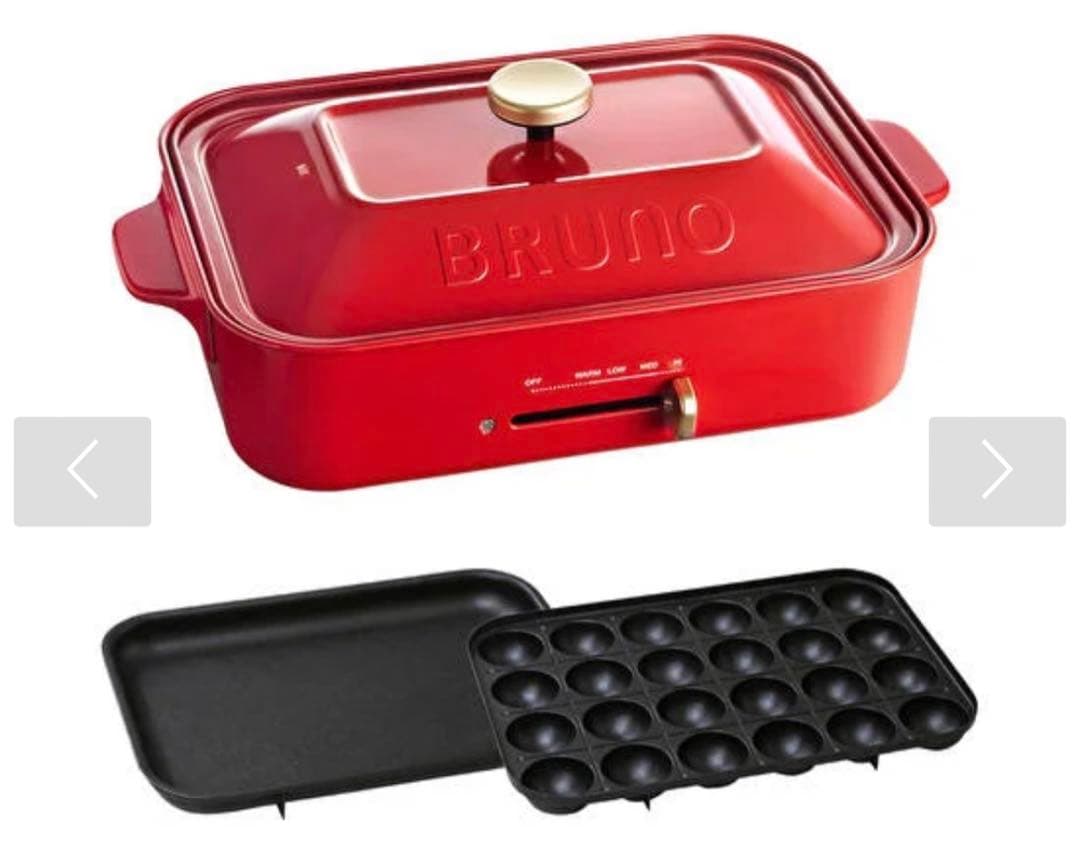 ブルーノBRUNO　ムーミン　コンパクトホットプレート BOE021 レッド