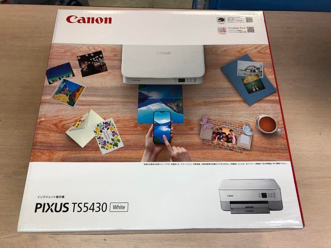 CANON プリンター本台メーカー保証付 TS5430WH インク欠品 キャノン