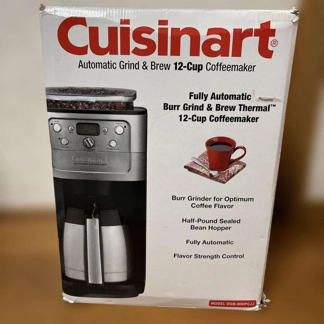 【新品未使用】クイジナート ミル付全自動コーヒーメーカーDGB-900PCJ2