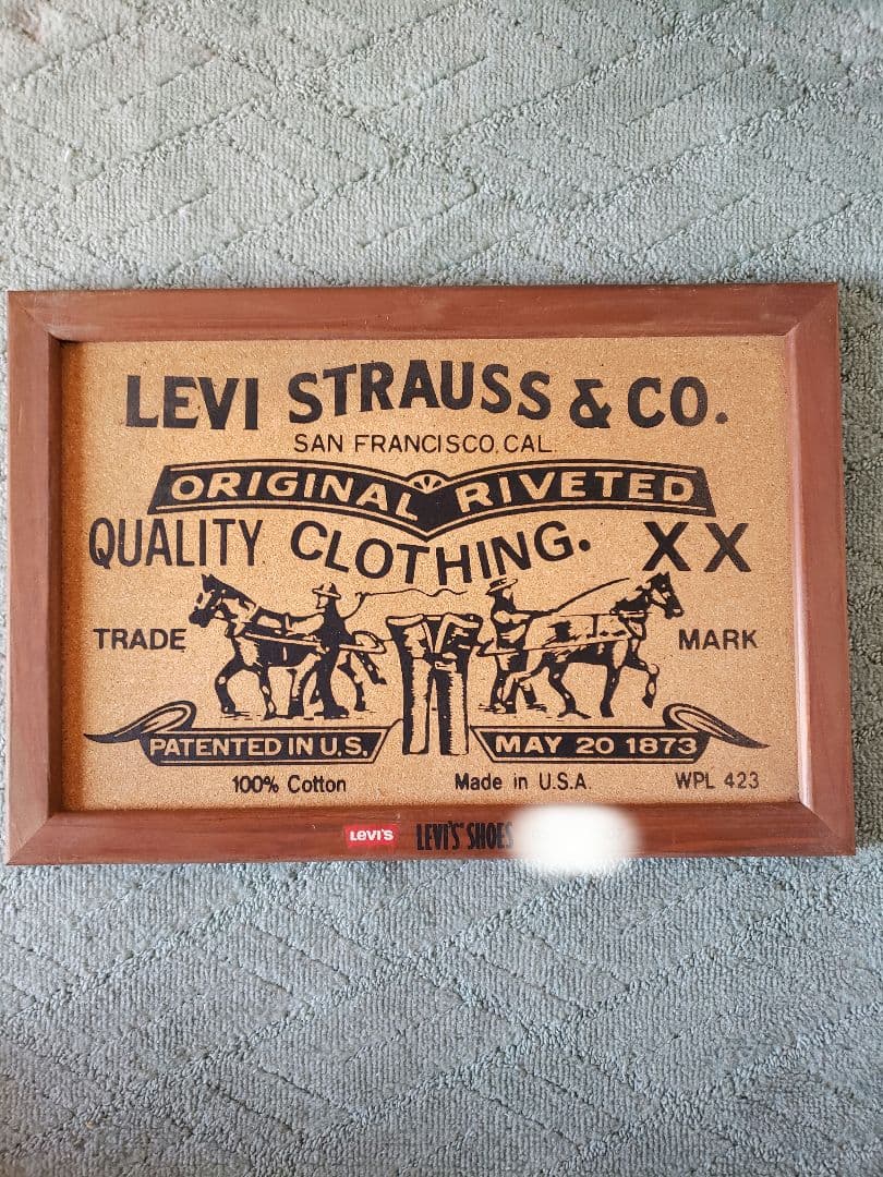 levi's shoes リーバイス　壁掛け　非売品　ディスプレイ　コルクボード
