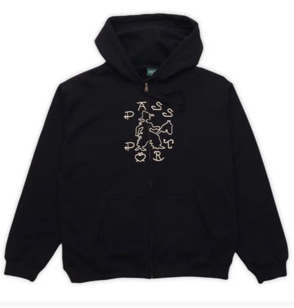 passport ジップパーカー ブラック 激レア