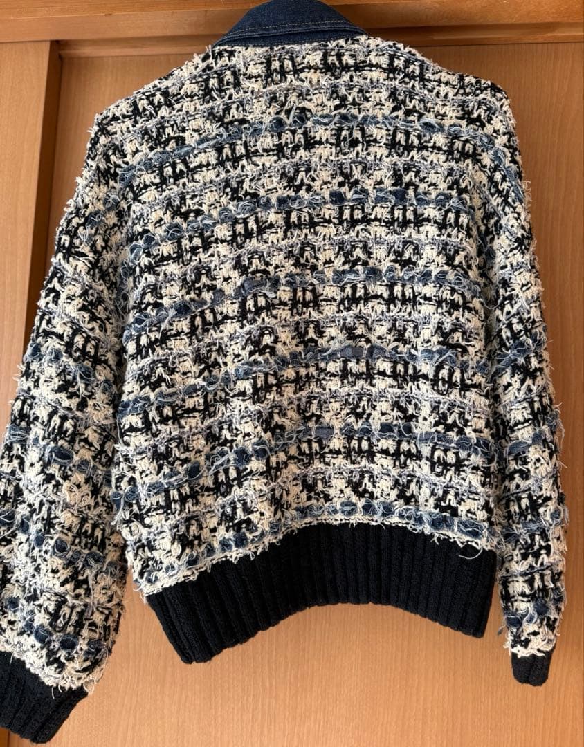 グレースコンチネンタル　ツイードデニムニットジャケット