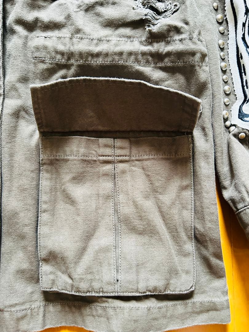 <専用>GLADNEWSミリタリージャケットデッドストックボーンスタッツ2way