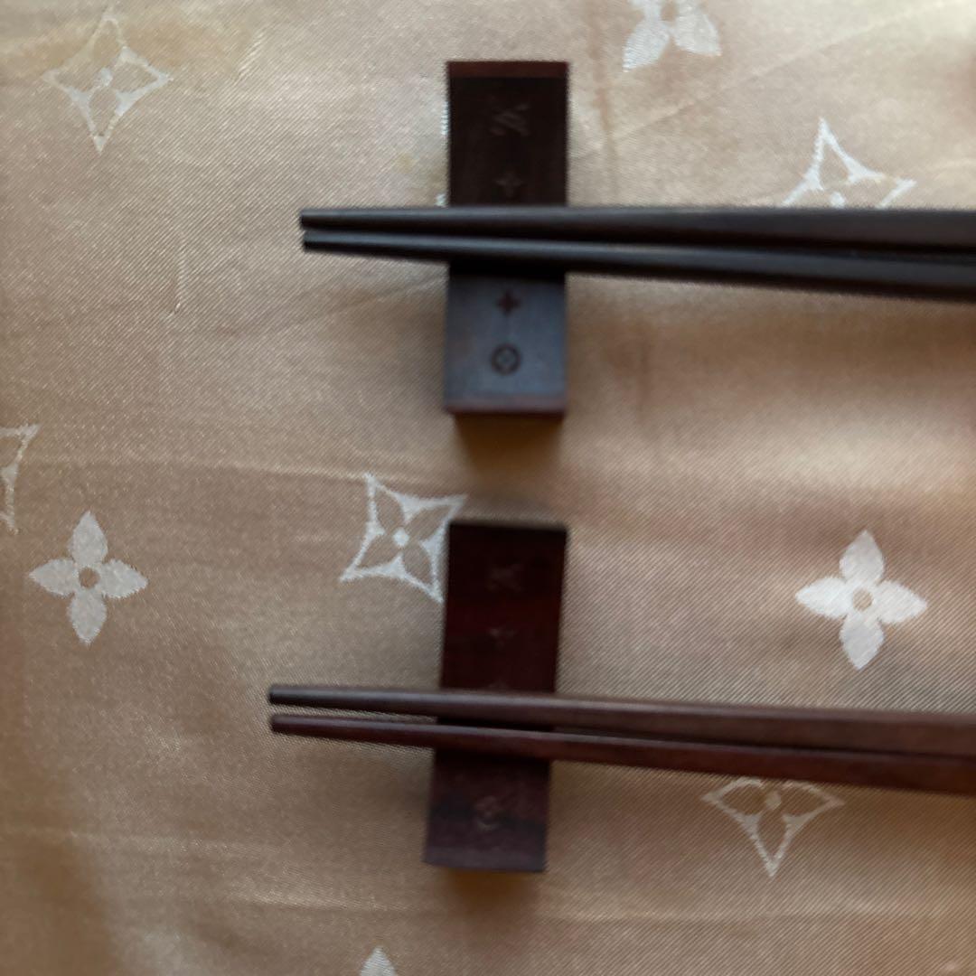 【希少・未使用】ルイヴィトン モノグラム 箸 箸置き セット ケース