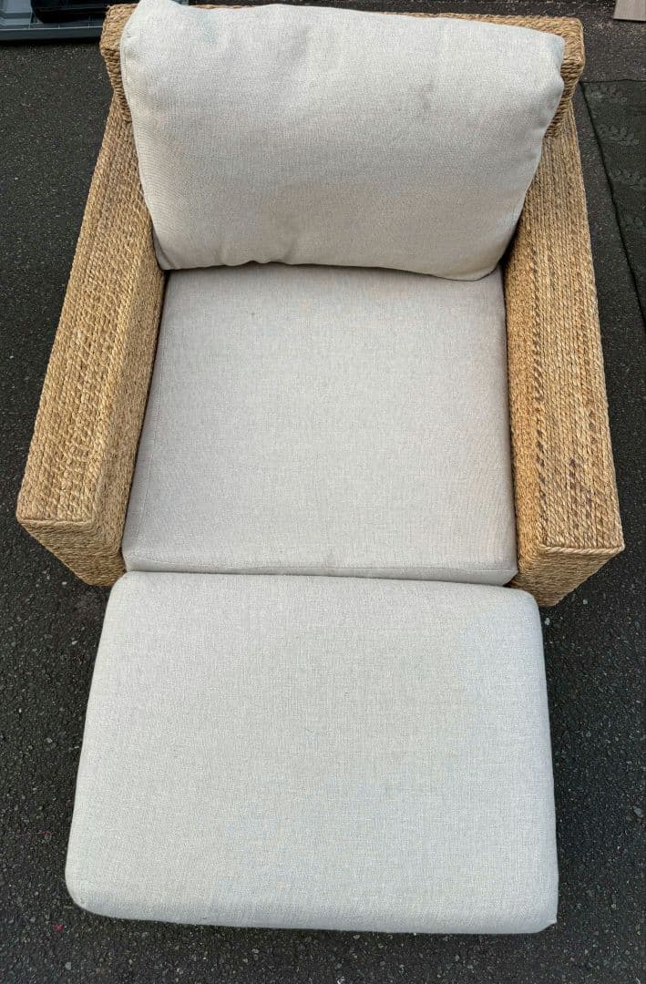 KAJA FARGO/オミソファ 1人掛け オットマン付き