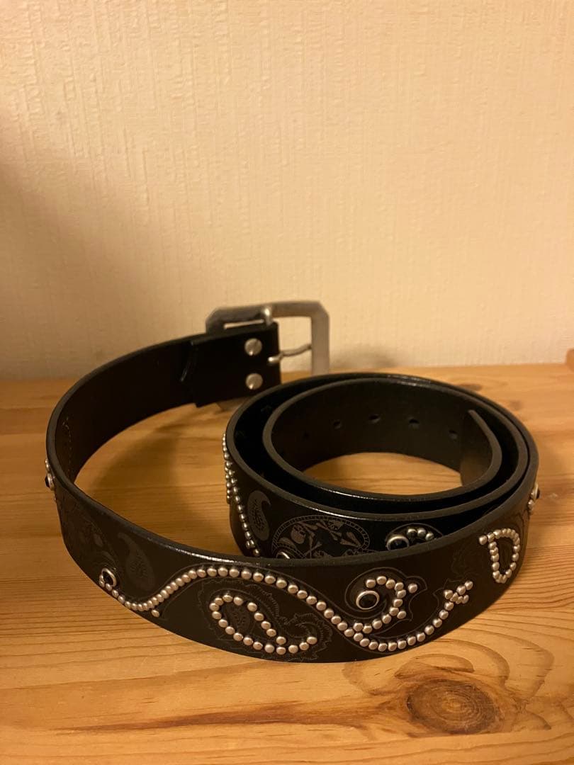ROENブラック スカルデザイン ベルト