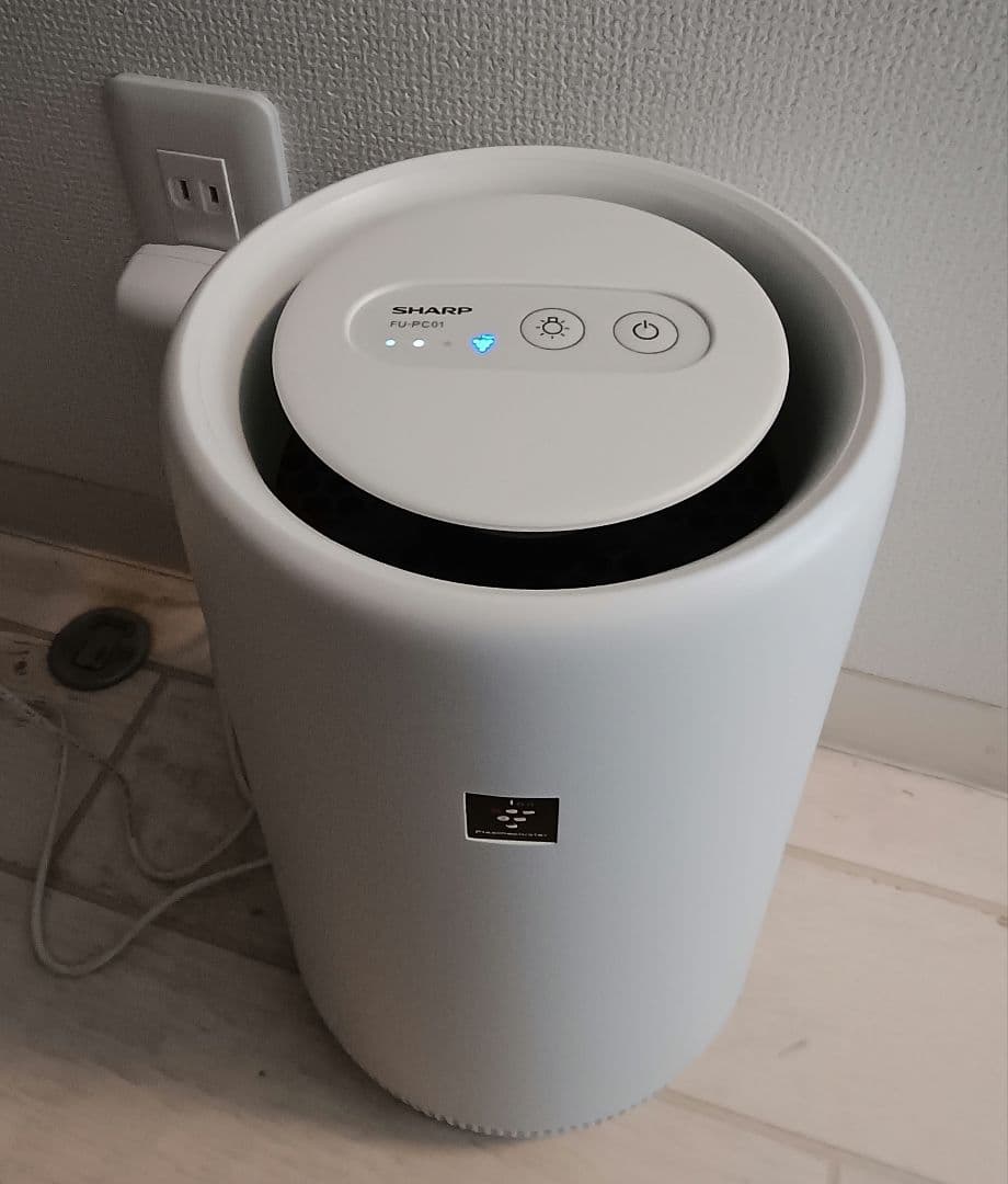 シャープ プラズマクラスター7000搭載 空気清浄機 6畳 FU-PC01-W