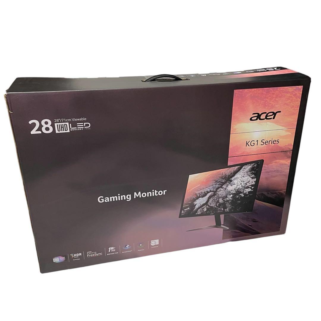 【美品】acer ゲーミングモニター ディスプレイ 28インチ4K KG281K