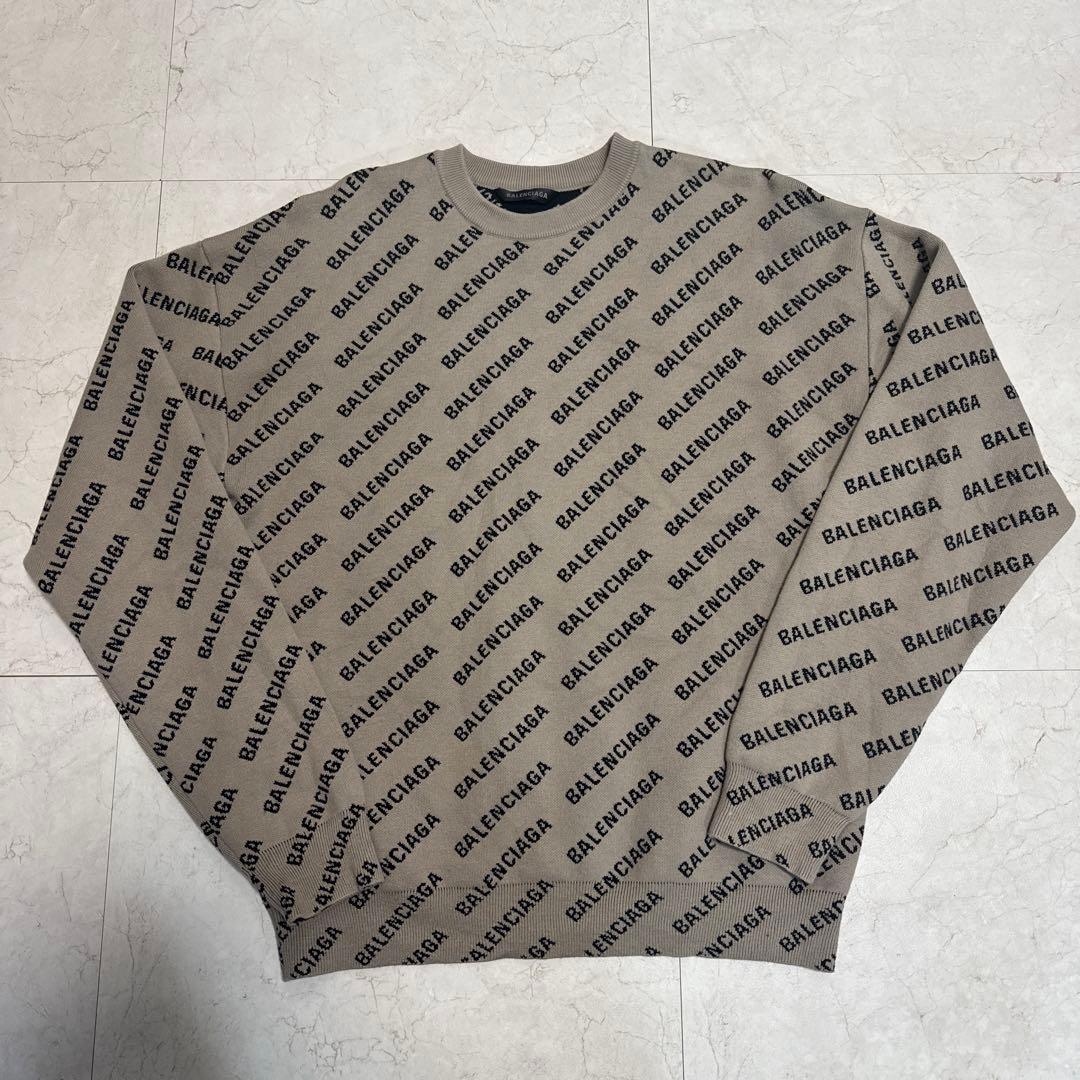 BALENCIAGA ロゴ　オーバーサイズセーター　バレンシアガ