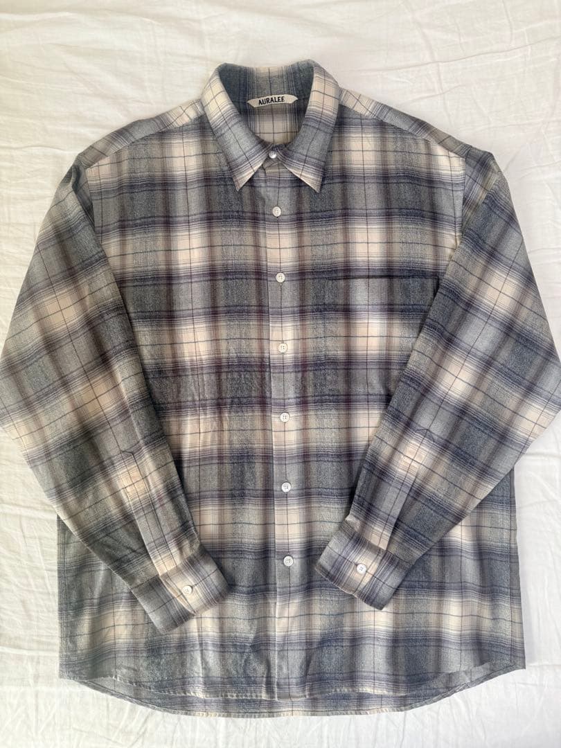 り*り様 auralee 23AW SUPER LIGHT CHECK チェック