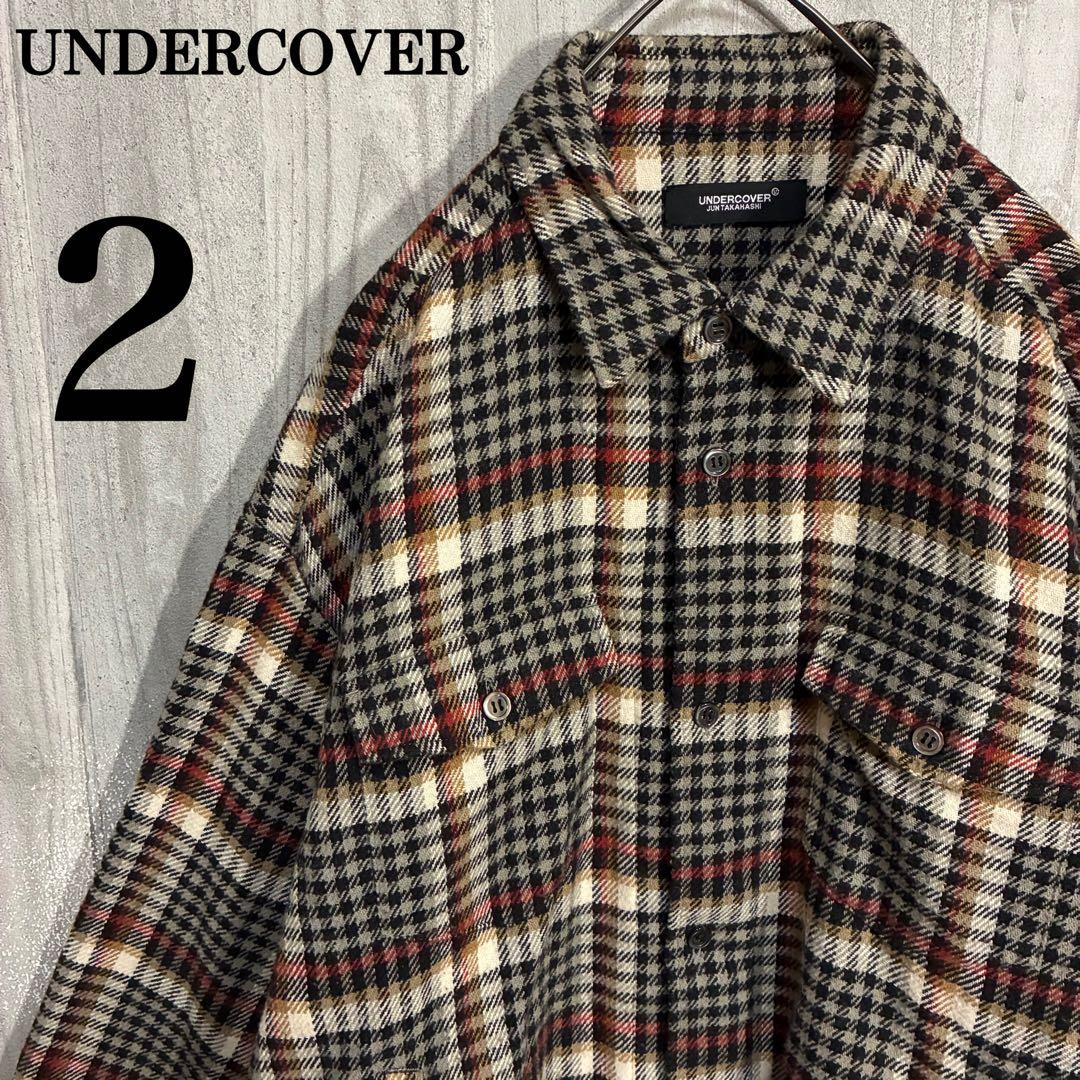 【入手困難】アンダーカバー　ロングチェックネルシャツ　2