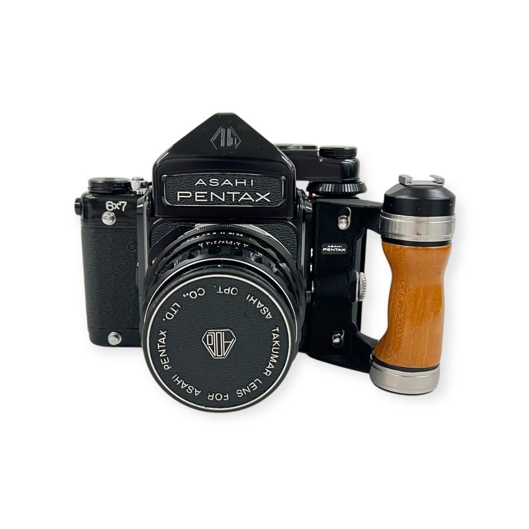PENTAXペンタックス 6×7 F2.4 105mm 中判カメラ 木製グリップ