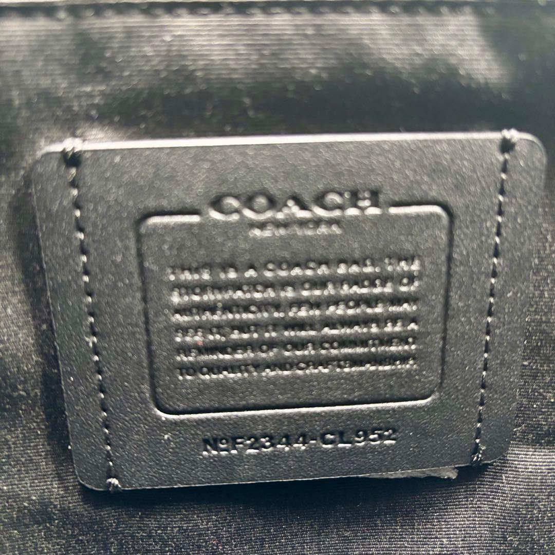 極美品 COACH ショルダー メッセンジャー バッグ レザー 黒CL952