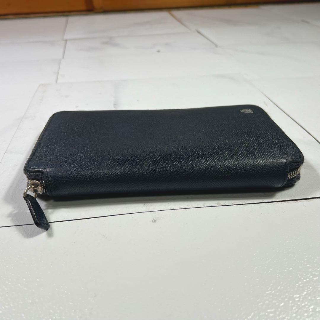 ダンヒル dunhill ボードン オーガナイザー ラウンドファスナー ネイビー