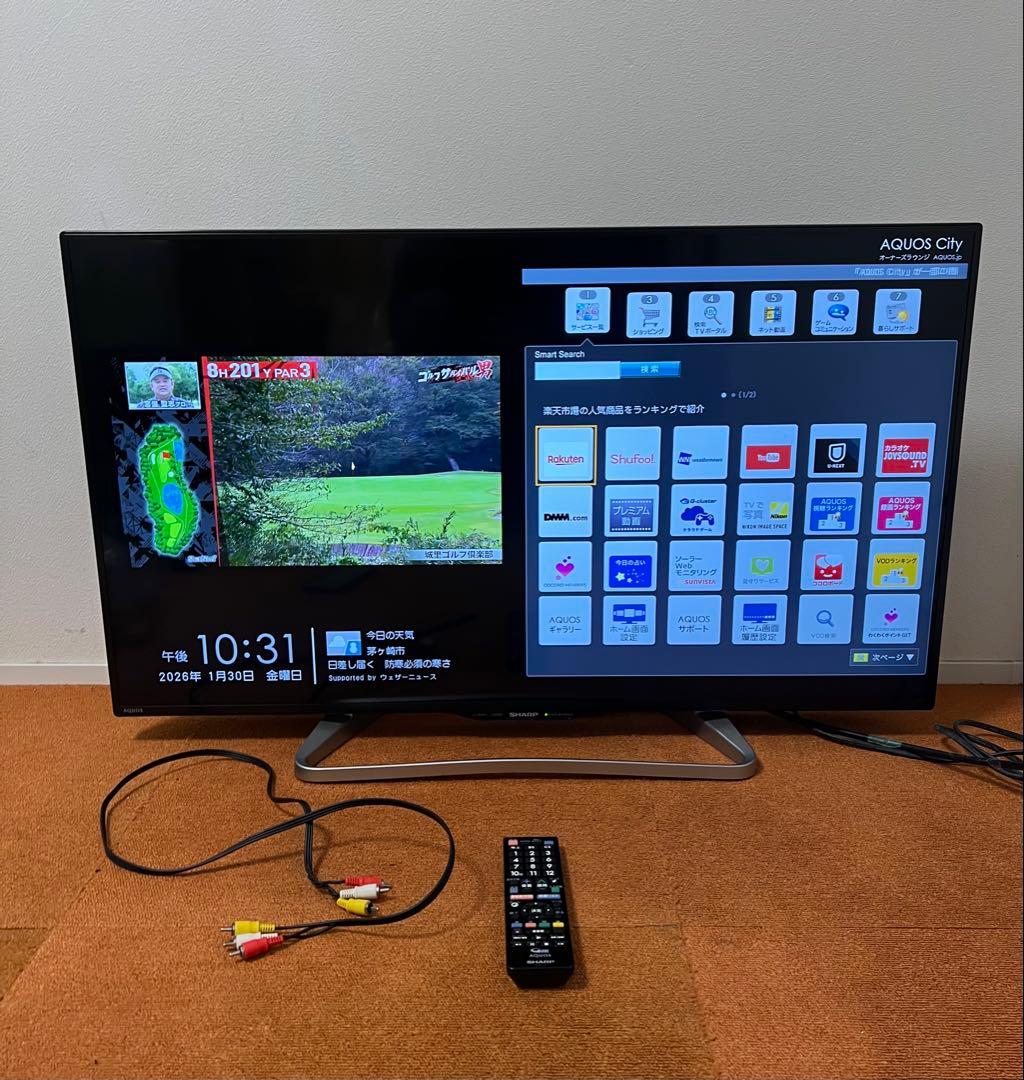 シャープ40インチAQUOS液晶テレビYouTube視聴可能