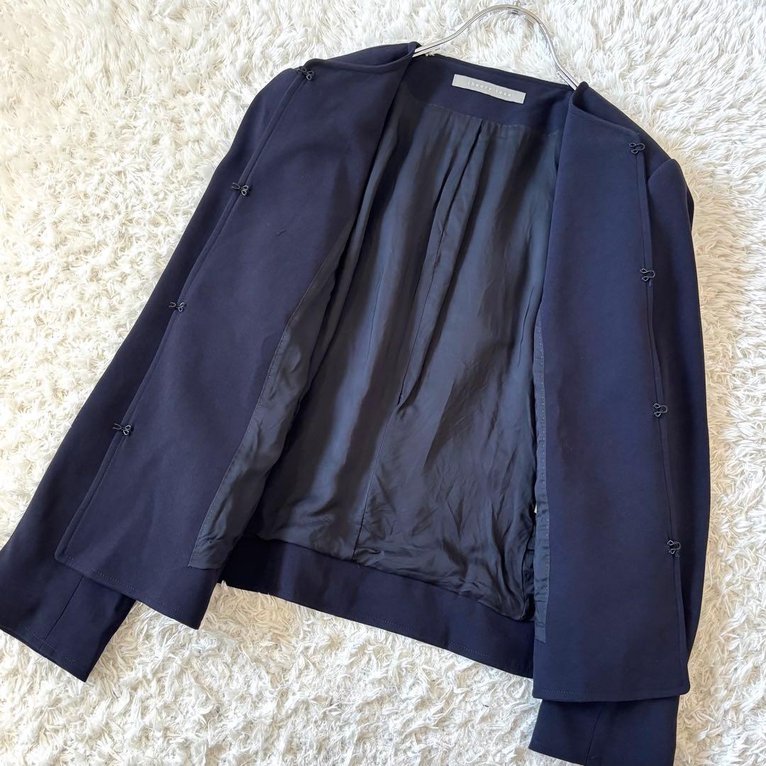 【美品】 セオリーリュクス ノーカラージャケット パンツ セットアップ 40