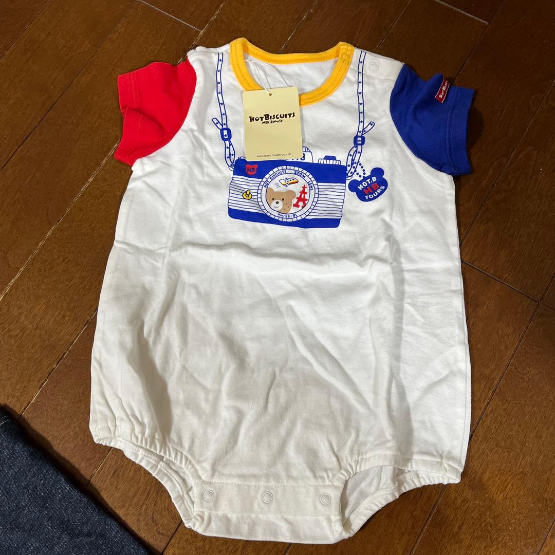 ミキハウス80新品たぐ付き3点ロンパース靴下おまけです。全部で15点値下げ中