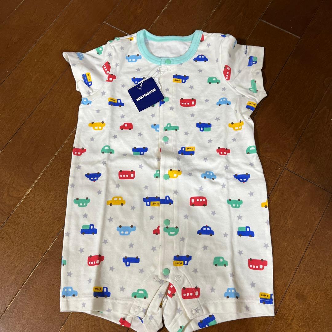 ミキハウス80新品たぐ付き3点ロンパース靴下おまけです。全部で15点値下げ中