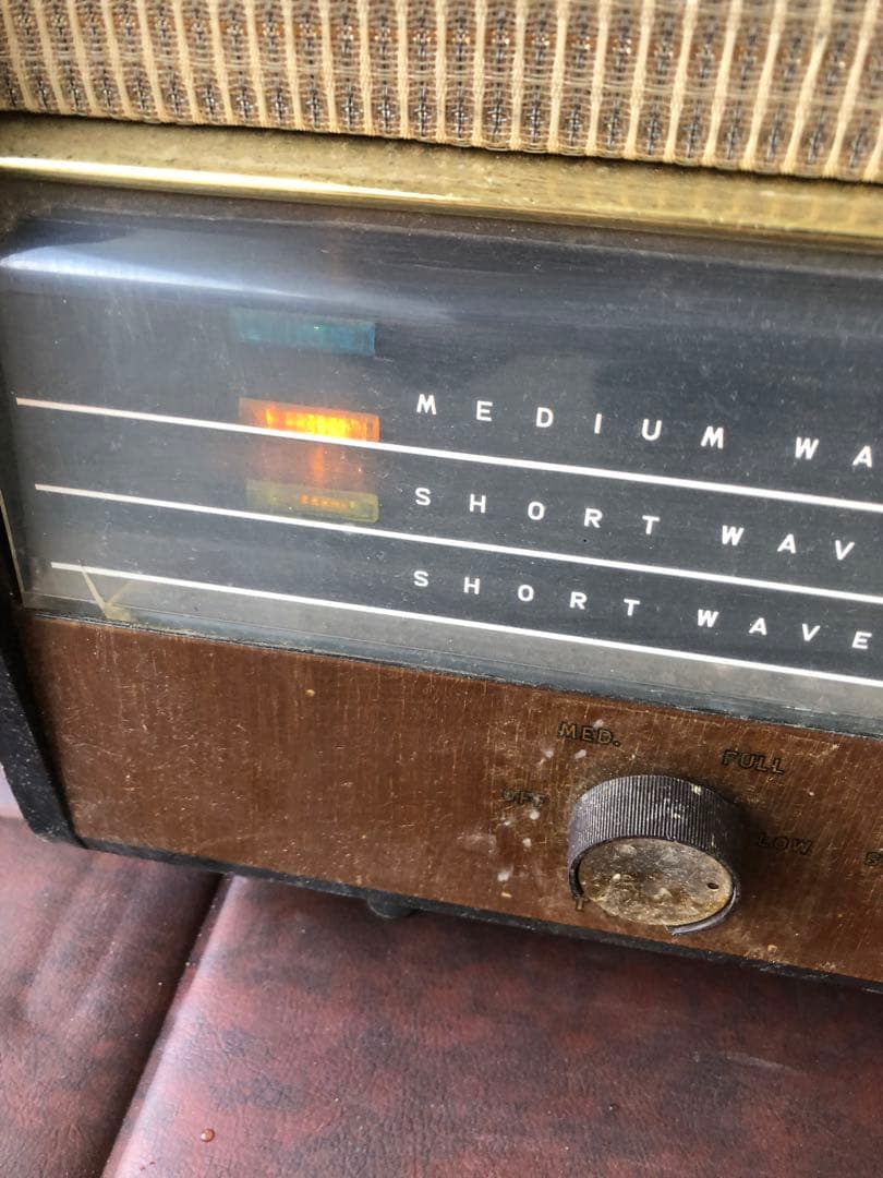 ナショナル 真空管ラジオ 当時物 年代物通電のみ(J66)