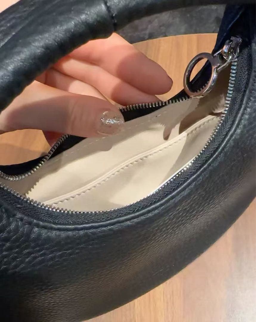 Aeta ブラックハンドバッグSz/-