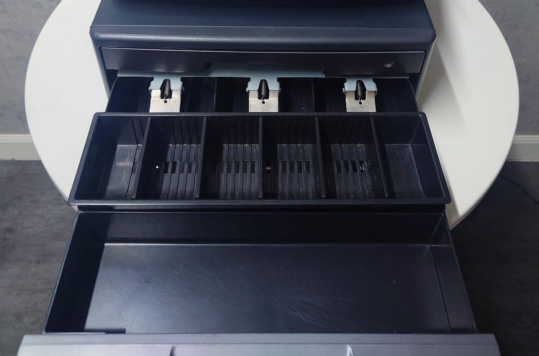 【送料込み】CASIO　レジスター　TE-120　黒　グレー