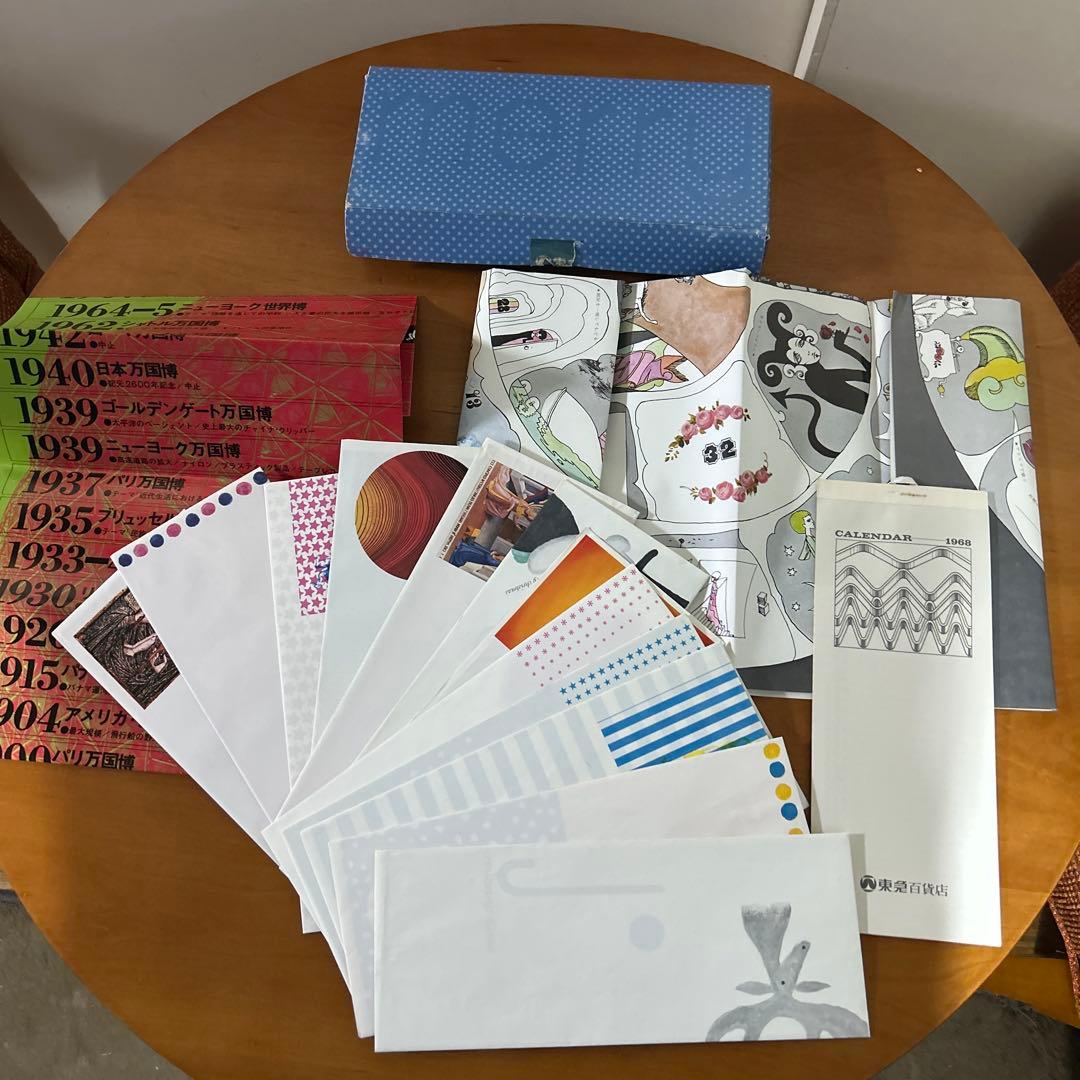 東急百貨店　ノベルティ　クリスマスカード双六　大阪万博　宇野亜喜良　レア
