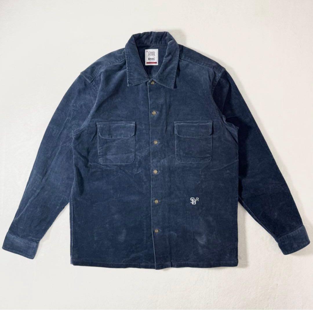 RHC × スタンダードカリフォルニア コーデュロイシャツ ネイビーブルー M