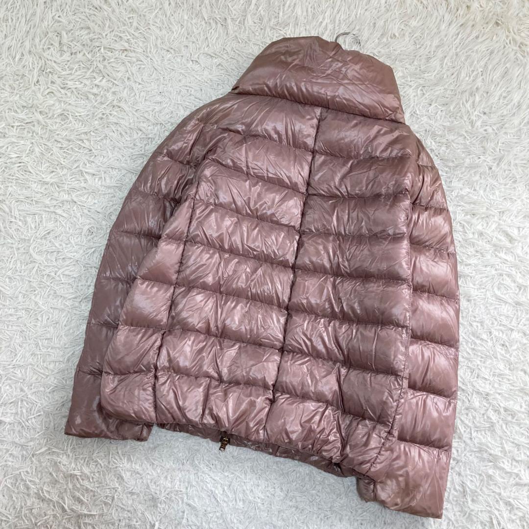 17426✨ヘルノ ボトルネック ジップ ダウンジャケット 38 M ピンク系