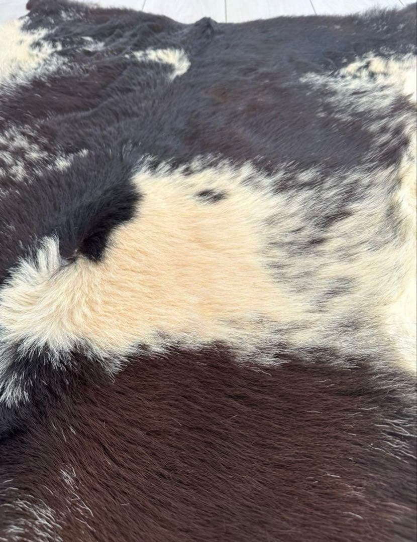 カウラグ 牛革 ラグマット ハラコ ミッドセンチュリー インダストリアル