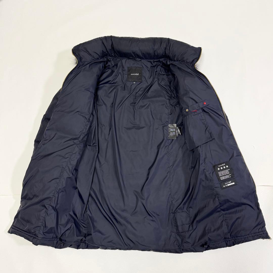 デュベティカ LEXY ダウンコート ダウンジャケット フード ネイビー 40