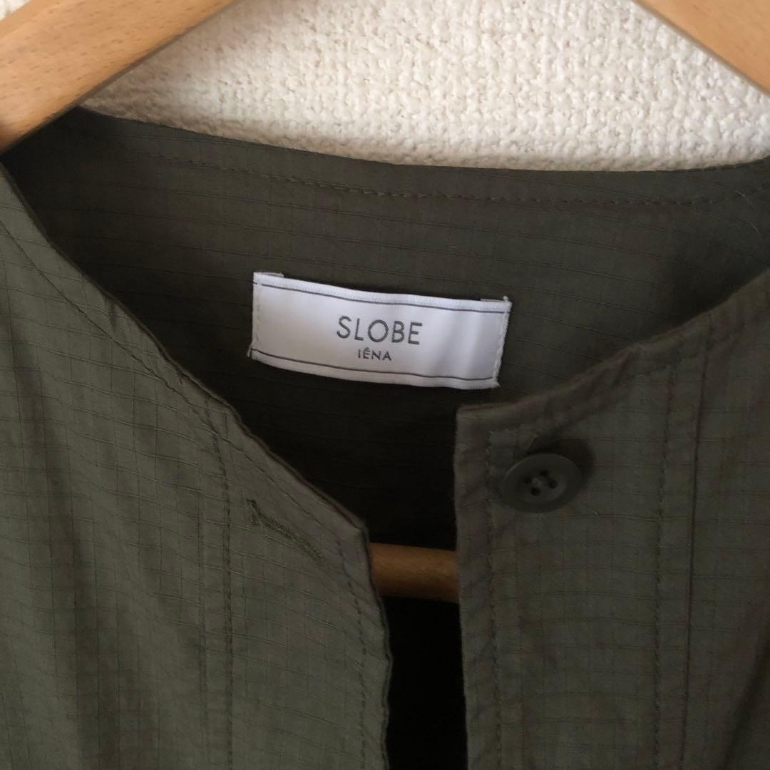 SLOBE IENA ノーカラーサファリブルゾン