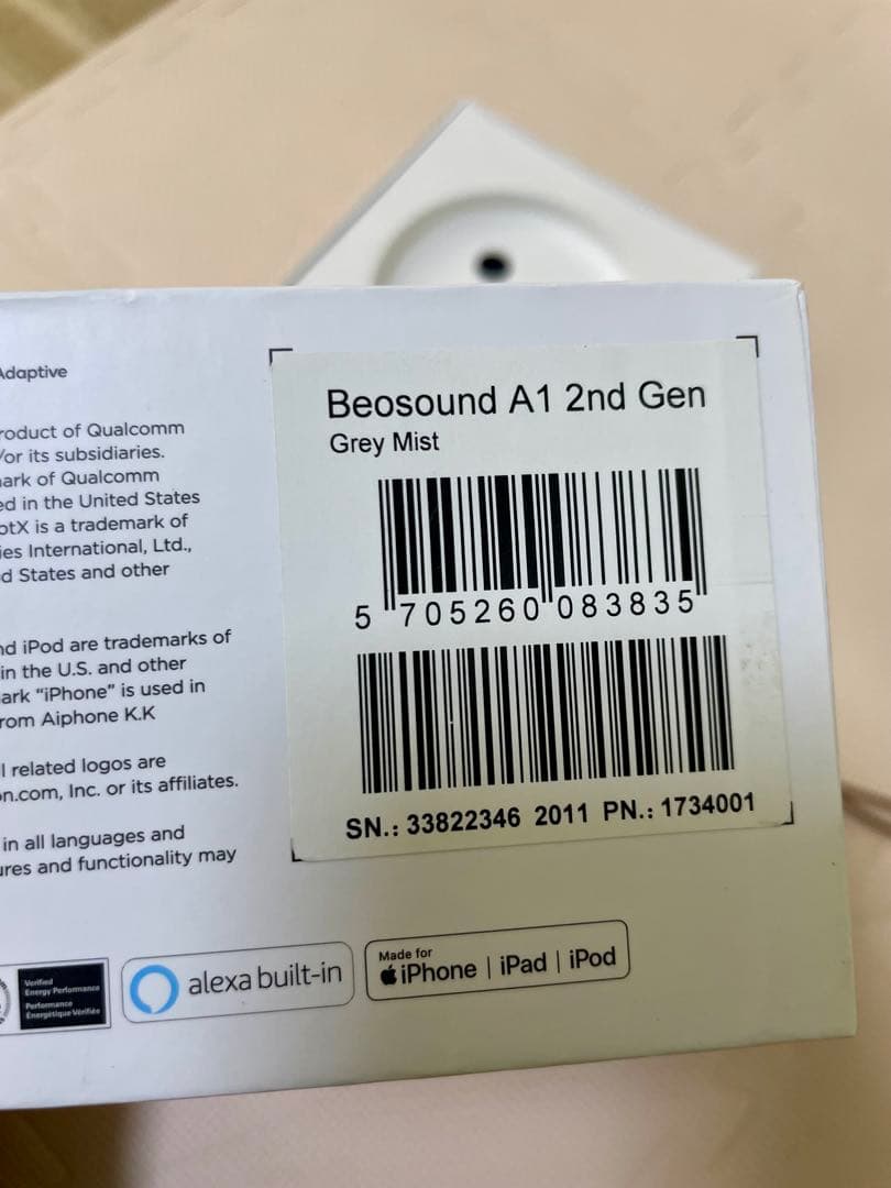 ⭕️新品。未開封⭕️B&O BEOSOUND A1 2ND GENERATION