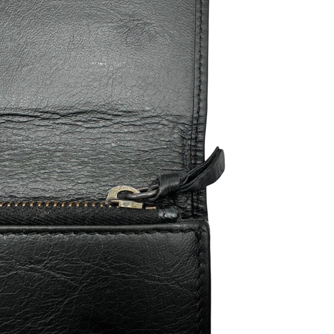 S級極美品✨バレンシアガ 長財布 クラシック コンチネンタル スタッズ ブラック