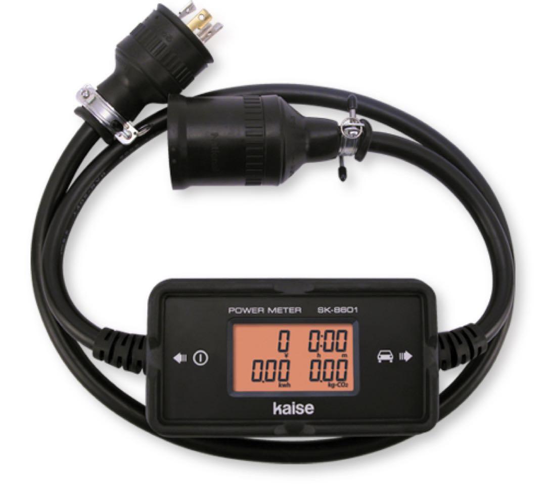自動車用テスター　デジタル電力計SK-8601 EV・ハイブリッド充電ケーブル