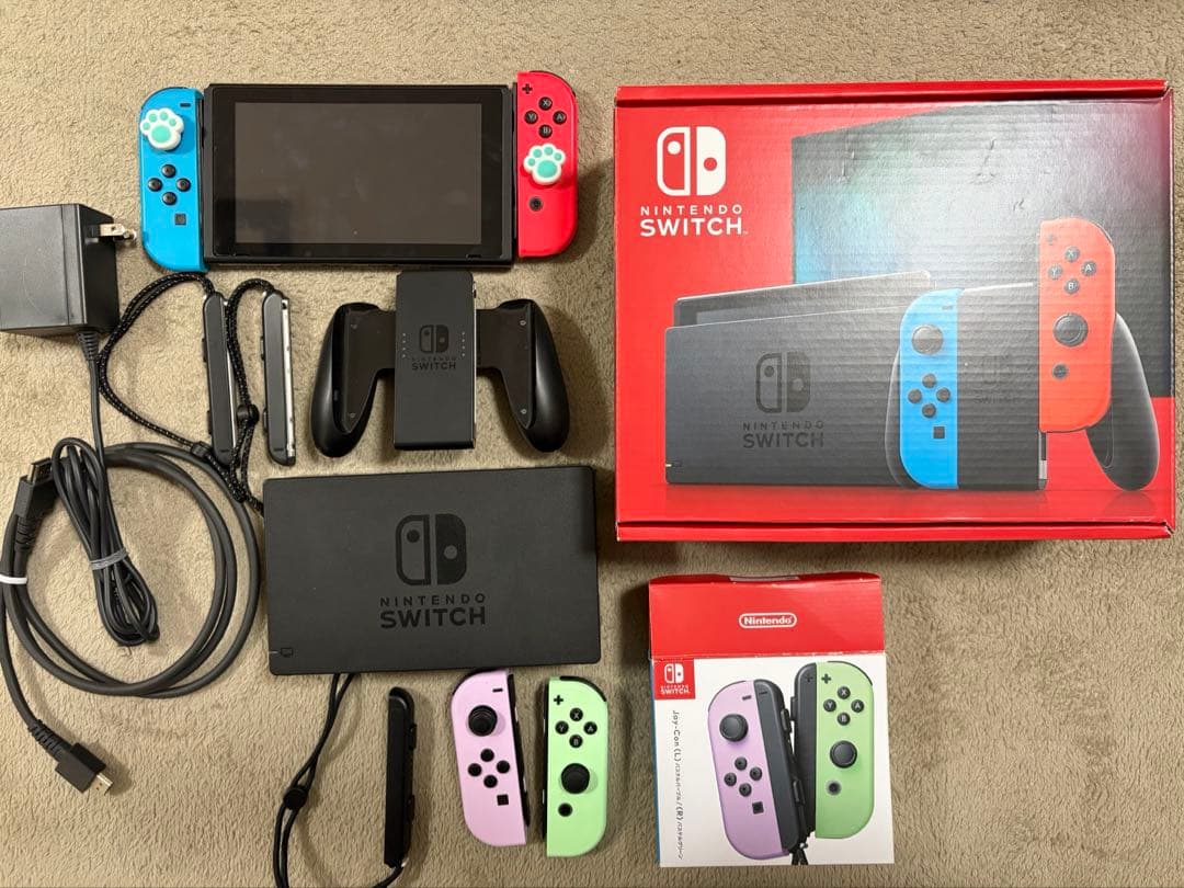 Nintendo Switch 本体 赤/青/緑/紫