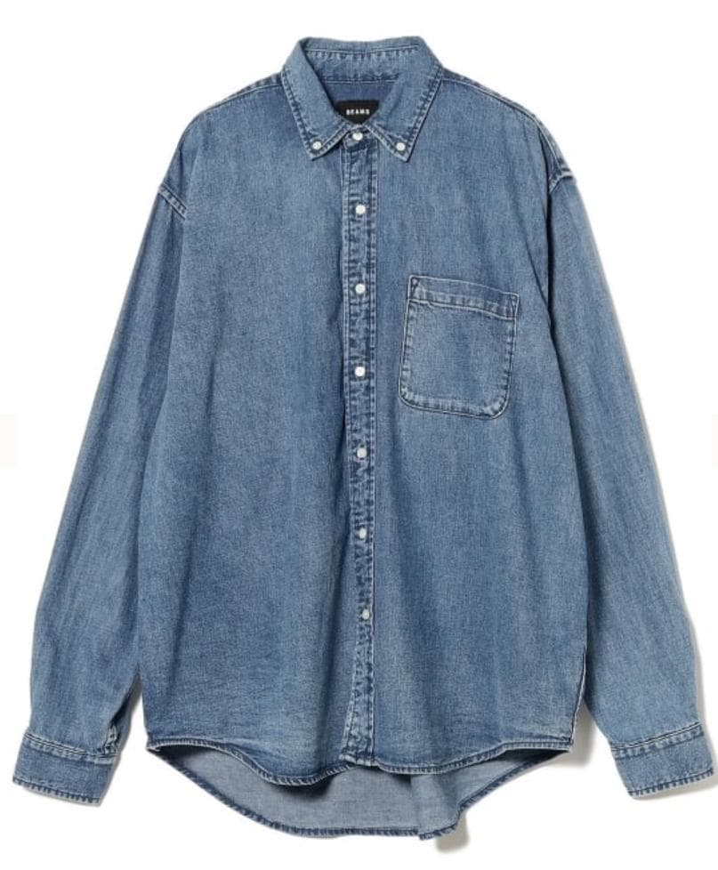 メンズ デニム ボタンダウンシャツ
