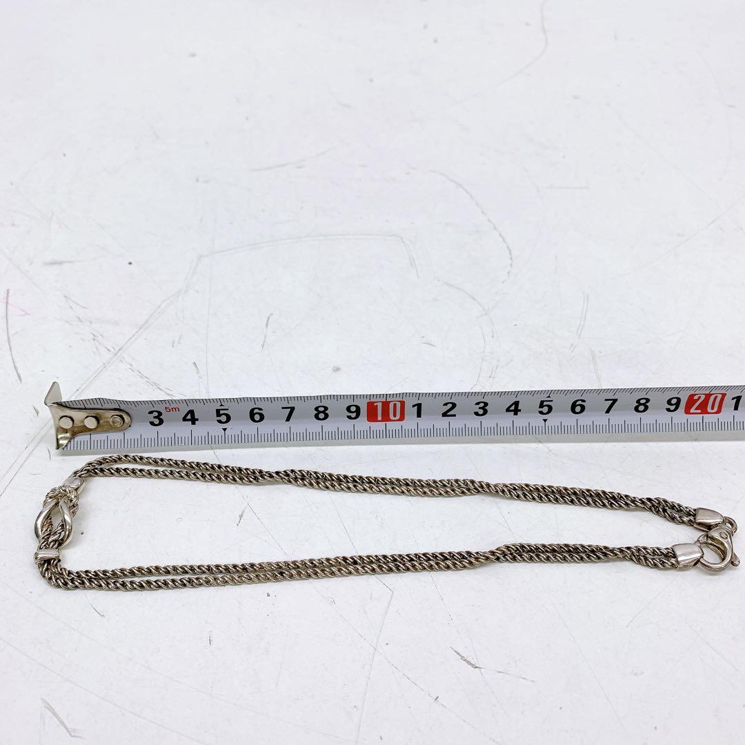 12A13 ティファニー TIFFANY ダブルロープ センターノットネックレス