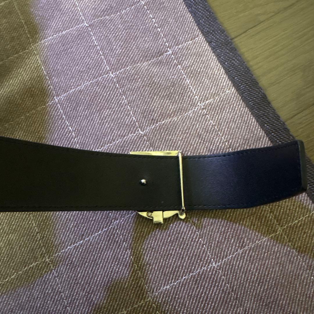 BURBERRY チェック柄 ベルト Bロゴ リバーシブル