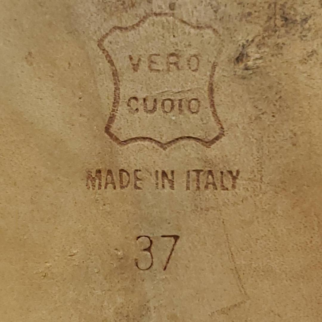 ロエベ　ローファー　メダリオン　パンチング　レースアップ　ブラウン　37