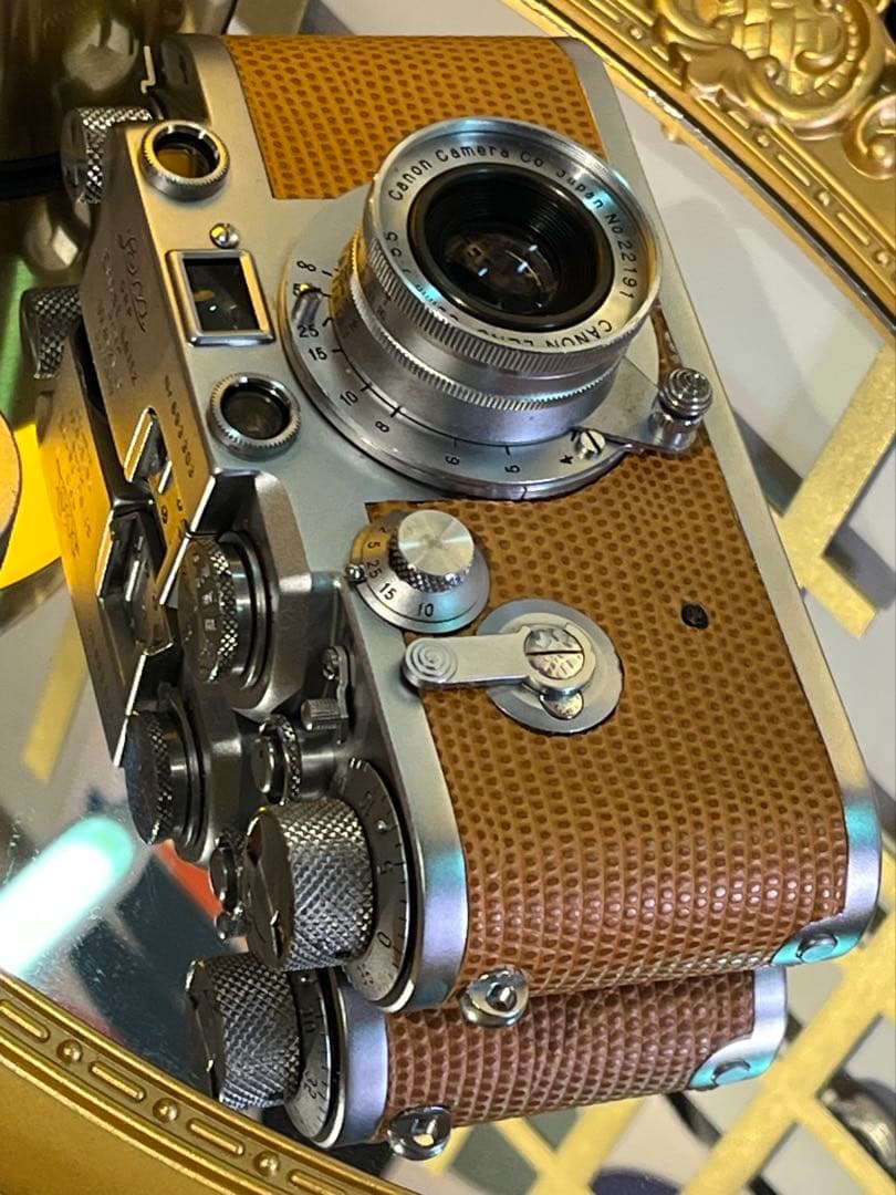 Leica Ⅲf＋Canon50mm f3.5 リザード革美品