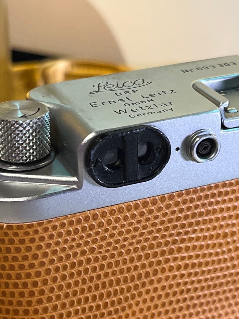 Leica Ⅲf＋Canon50mm f3.5 リザード革美品