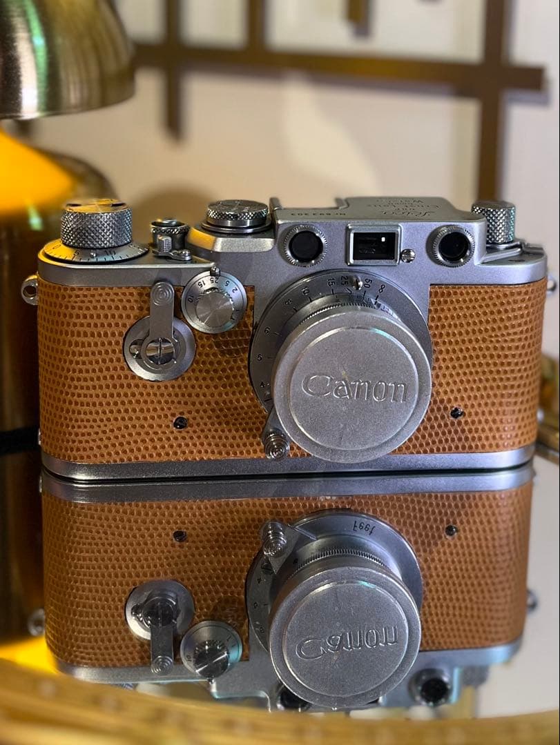 Leica Ⅲf＋Canon50mm f3.5 リザード革美品