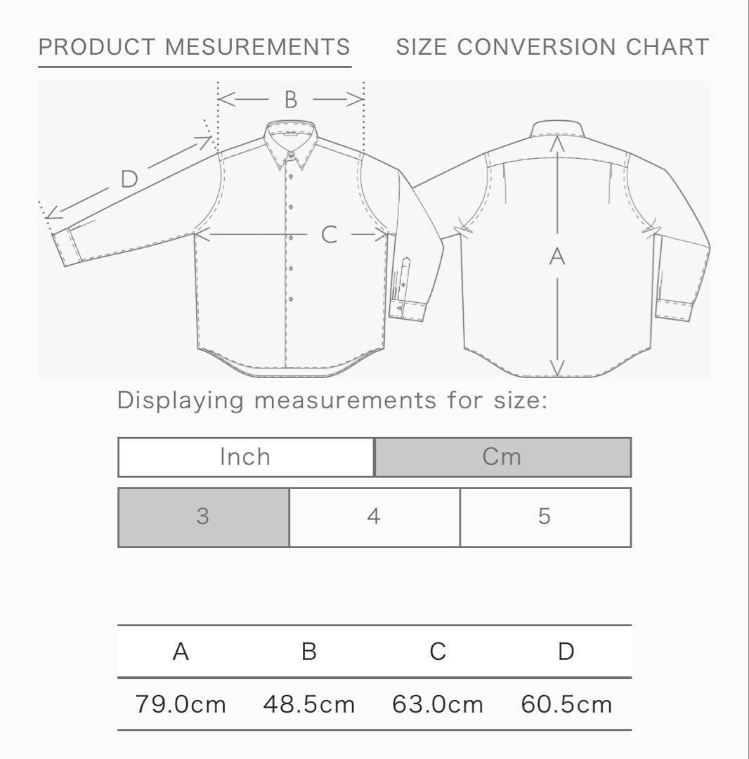AURALEE WASHED FINX TWILL SHIRT（サイズ3）