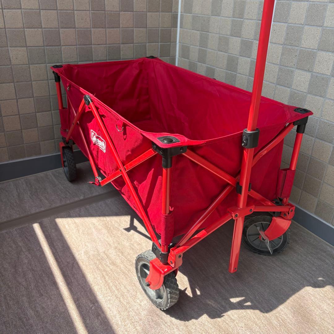Coleman コールマン キャリーカート アウトドアワゴン　レッド　赤色